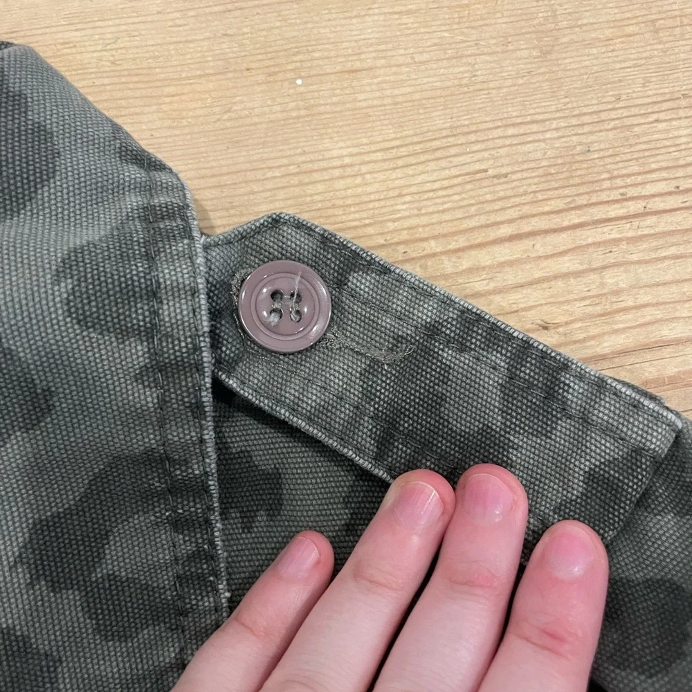 Ellison Olive Leopard Print Military Jacket - Picture 4 of 6